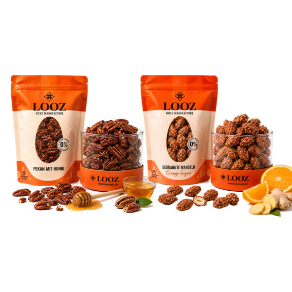 Snack Box Orange-Ingwer & Pekan mit Honig